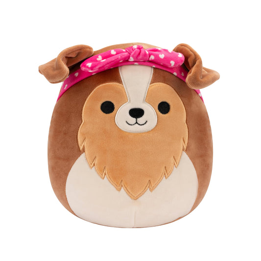 Squishmallows 5" Valentines Andres The Sheltie Dog