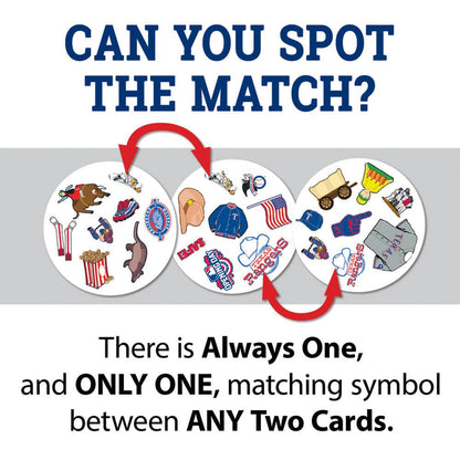 Texas Rangers Spot It! Card Game