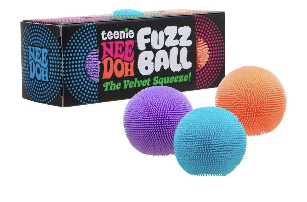 Needoh teenie fuzz ball stress relief ball - 3 pack