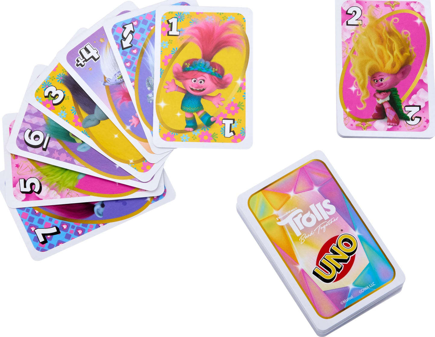 Mattel Games UNO Trolls 3: Band Together Card Game