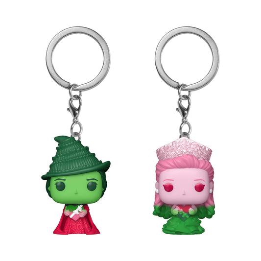 Funko Pop! Keychain: Wicked 2-Pack Glinda & Elphaba - Ombre Novelty Keyring
