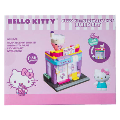 Hello Kitty Boba Tea Shop Build Set & Figure - 158 pieces