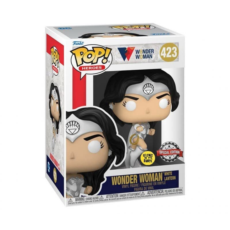 Funko Pop! Wonder Woman 80th Anniversary White Lantern Glow-in-The-Dark Pop!