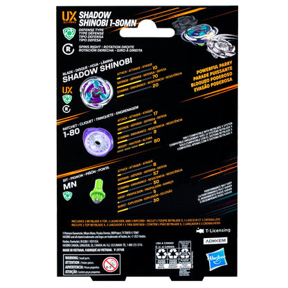 Beyblade X Shadow Shinobi 1-80MN UX Starter Pack Set