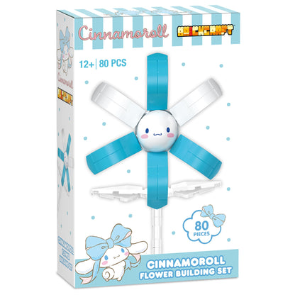 Brickcraft Officially Licensed Sanrio Cinnamoroll Flower 80 Pieces Building Set