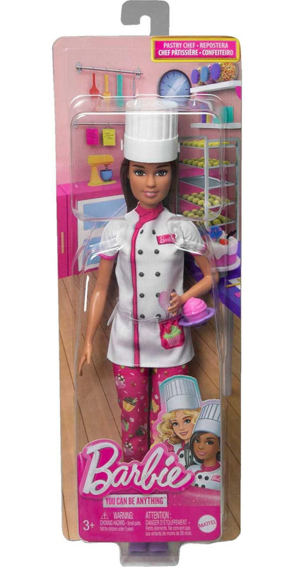 Barbie Career Pastry Chef Doll with Hat and Accessories
