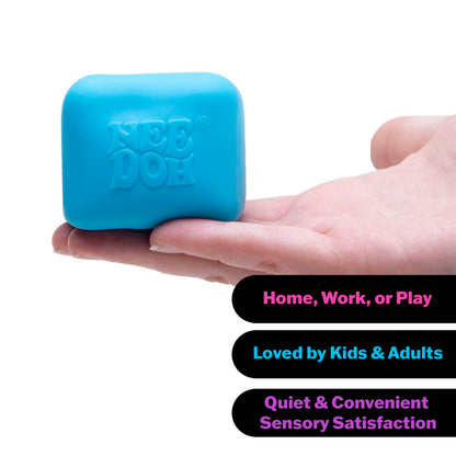 Schylling NeeDoh Nice Cube Glow - Super Solid Glow in The Dark Squish Sensory Toy