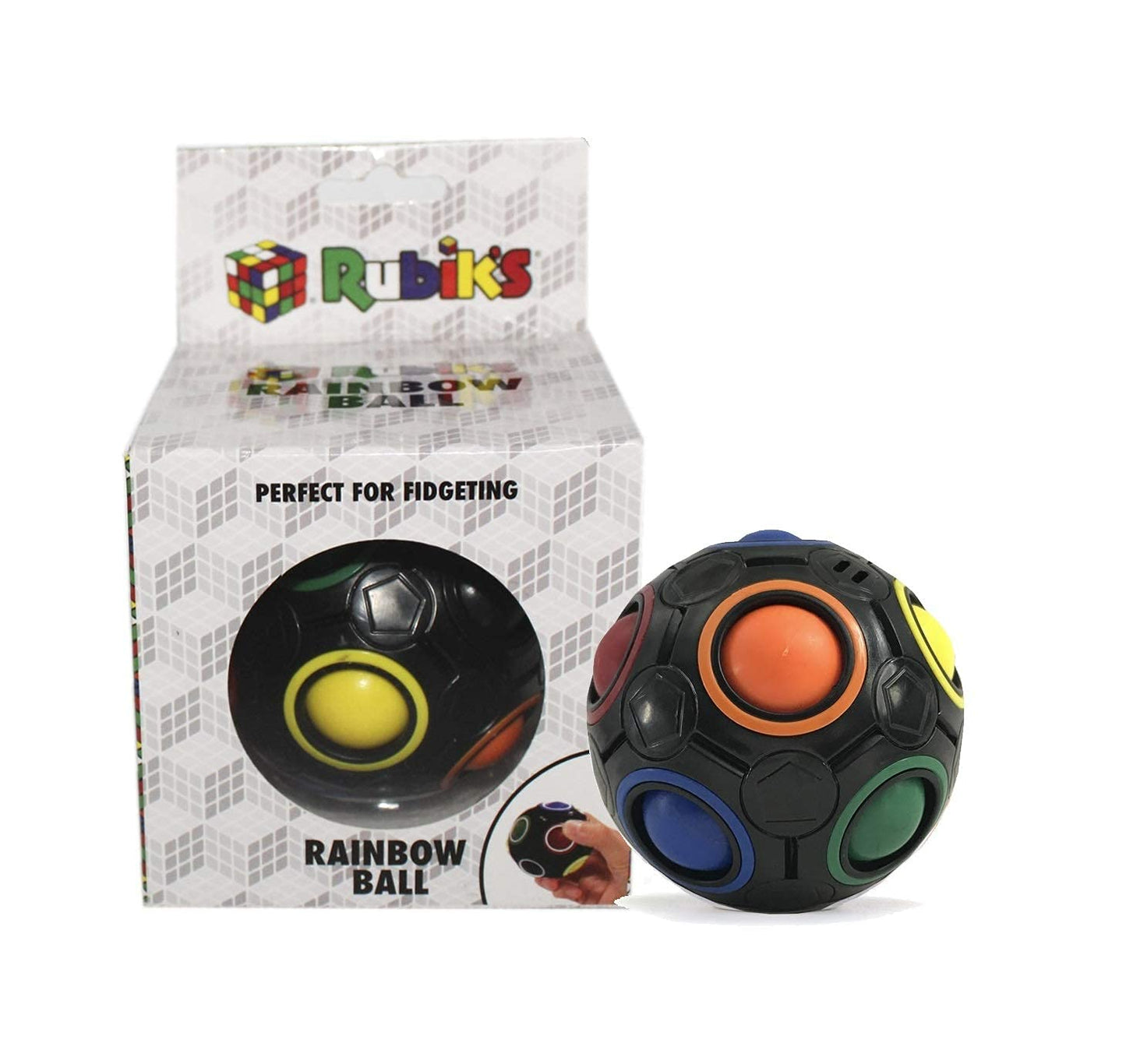 Rubik's Cube Rainbow Ball Fidget Toy, 1 random color