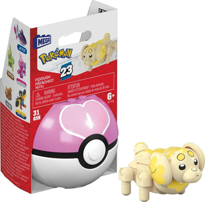 MEGA Pokémon Juguete de Construcción Pokébola Coleccionable Fidough