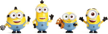 Metalfigs Diecast Minions 4-pack Collectible Figures 2.5-inch