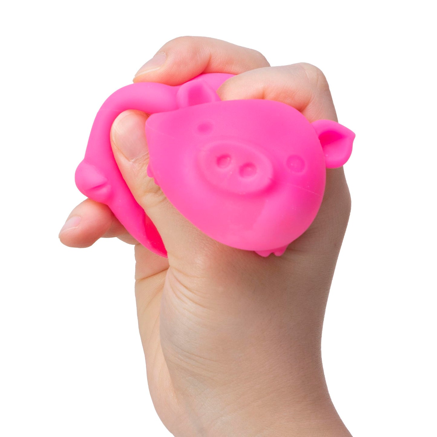 NeeDoh Dig' It Pig Stress Ball, Squeeze and Squish Ball Fidget Toy, 1 Random Color