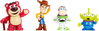 Jada Toy Story Metalfigs – Buzz Lightyear, Woody, Alien, Lotso 4-Pack Diecast Collectible Figure