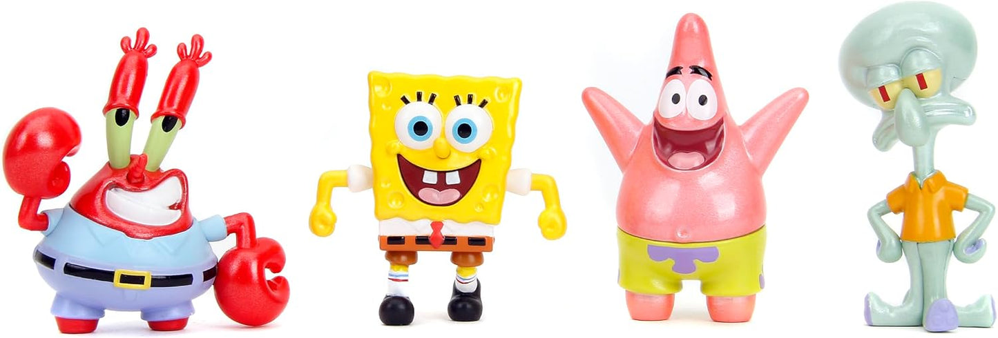 Jada Spongebob Squarepants 2.5" 4-Pack Die-Cast Figures