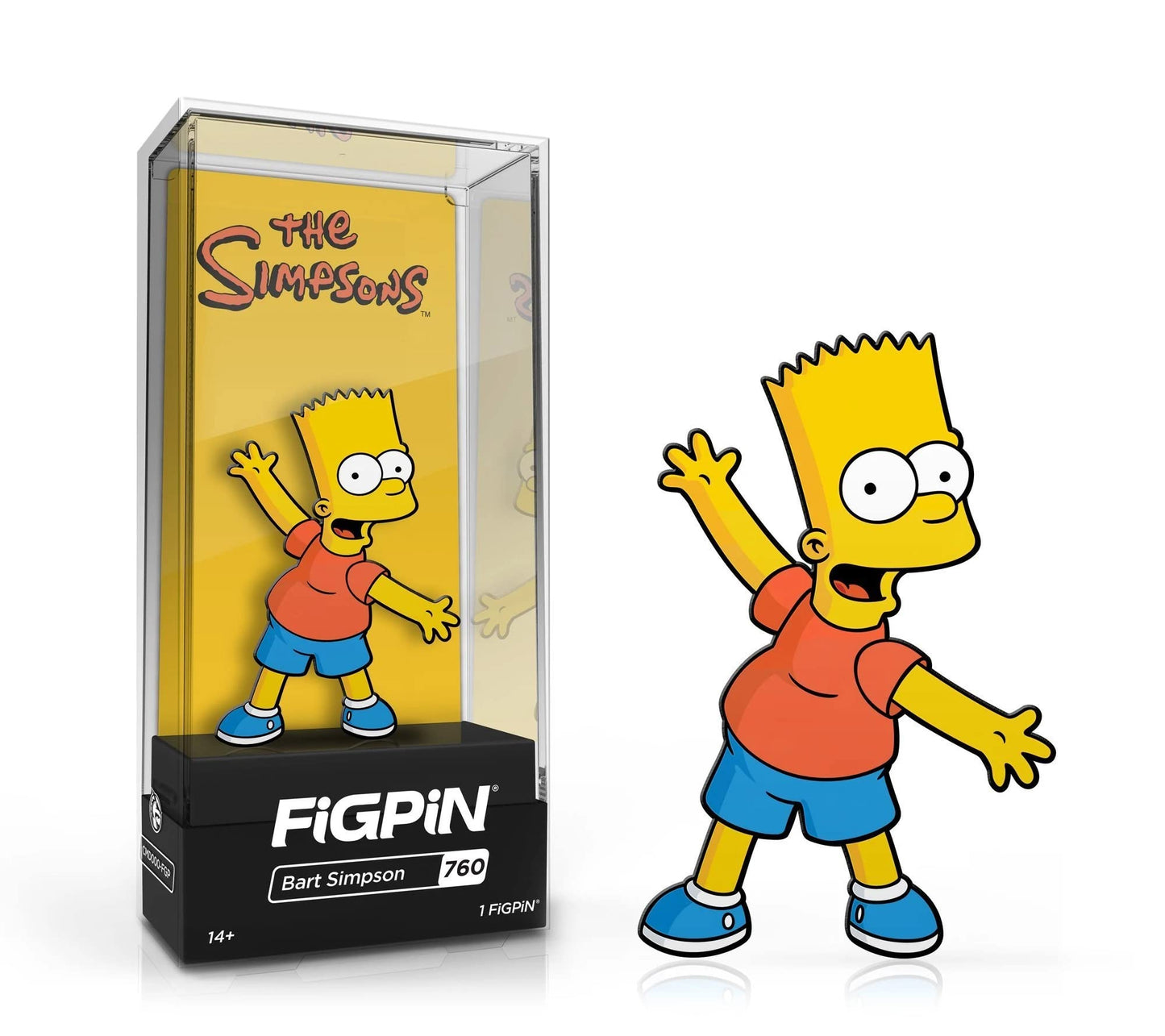 FiGPiN The Simpsons Series 1 - Bart Simpson Collectible Pin