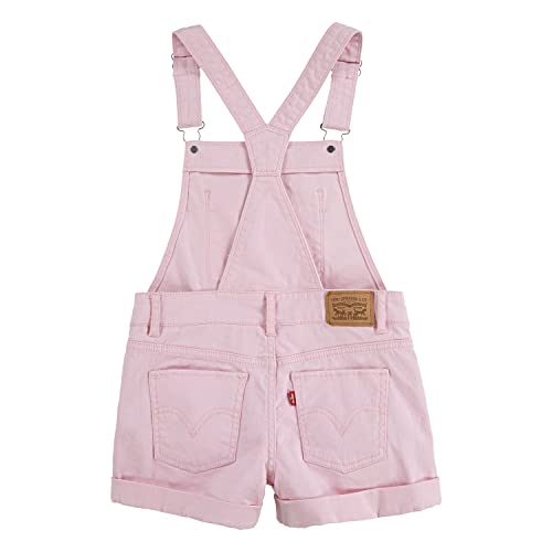 Levi's Girls' Denim Shortall, Rose Shadow, 7