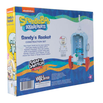 Well Played Toys SpongeBob SquarePants Sandys Rocket Build Set & Figure - 95 pieces