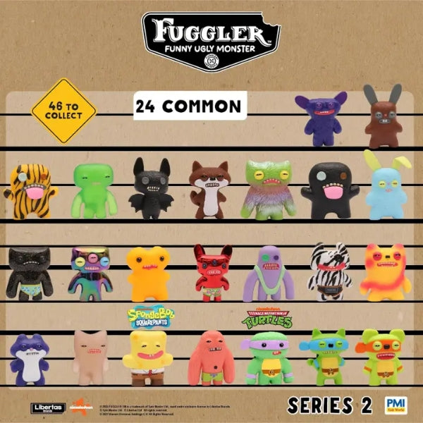 Fuggler Collectible Mystery Figure Series 2 Limited Edition Spongebob Squarepants and TMNT