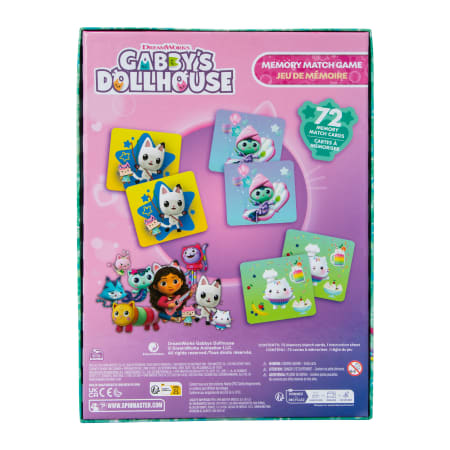 Gabby's Dollhouse Memory Matching Game - 72 Memory Cards