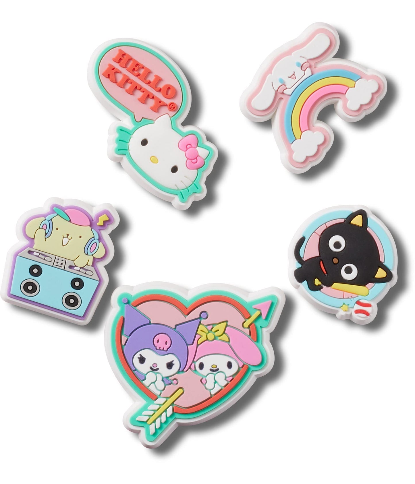 Crocs Nature Hello Kitty 5-Pack Shoe Charms | Jibbitz for Crocs