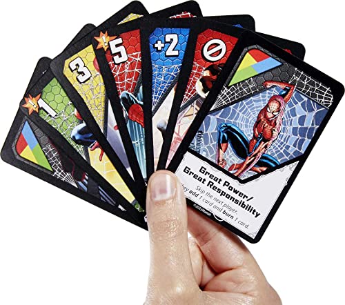 UNO Ultimate Marvel Card Game Add-On Pack with Spider-Man Character