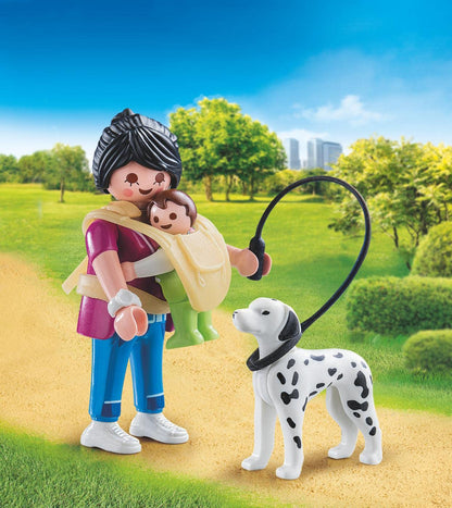 Playmobil Mama with Baby and Dog