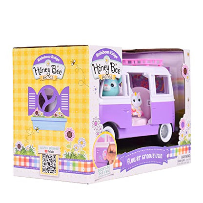 Honey Bee Acres Rainbow Ridge Flower Groove Van with Exclusive Unicorn Figure
