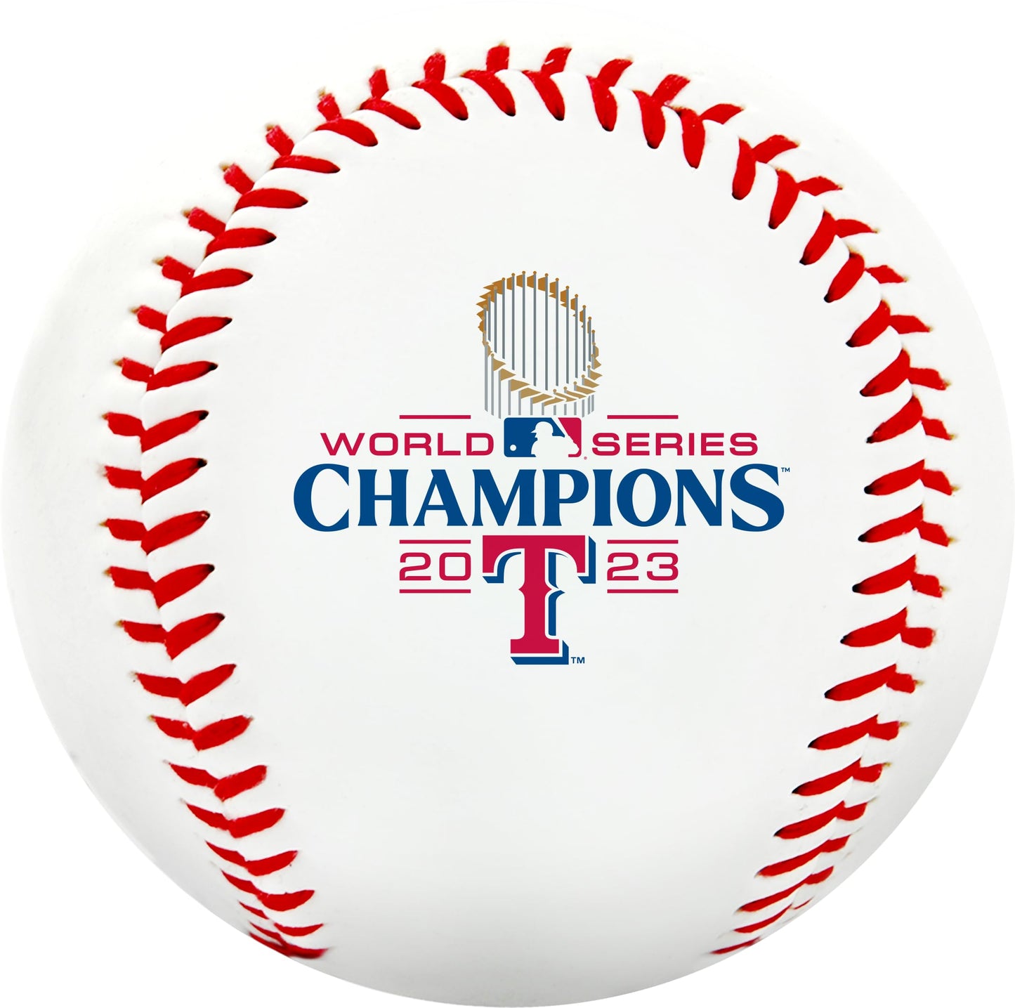 Rawlings Official 2023 World Series Champions - Texas Rangers Commemorative Baseball White Vinyl