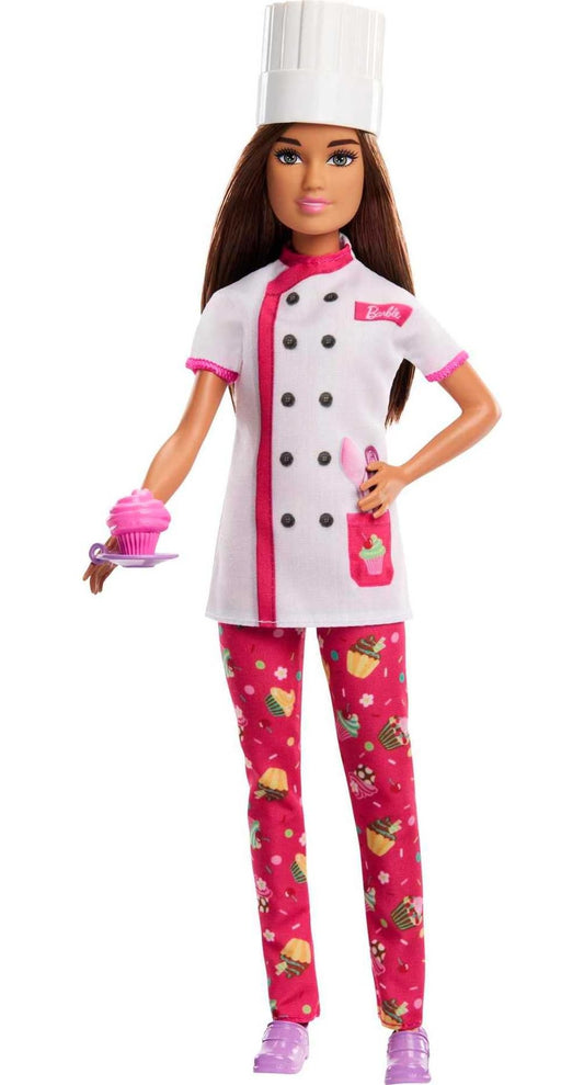 Barbie Career Pastry Chef Doll with Hat and Accessories