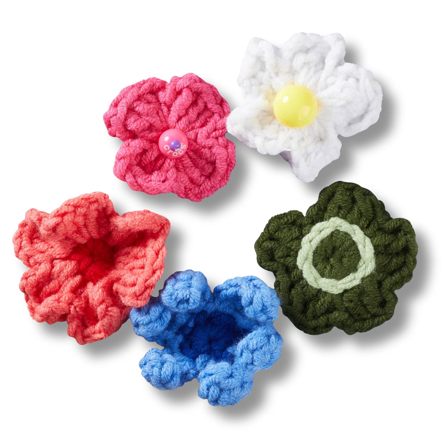 Crocs Jibbitz 5-Pack Crochet Flowers Shoe Charms | Jibbitz for Crocs