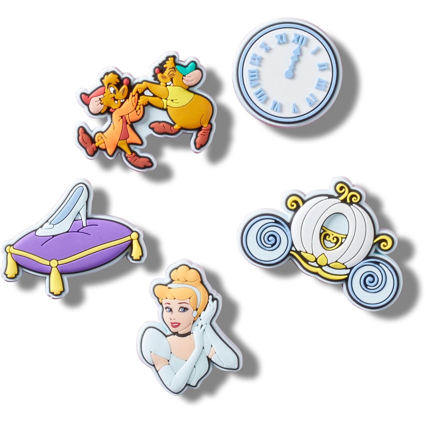 Crocs Jibbitz Disney Princess Cinderella 5-Pack Shoe Charms | Jibbitz for Crocs