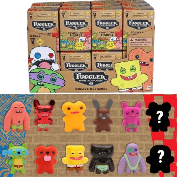 Fuggler Collectible Mystery Figure Series 2 Limited Edition Spongebob Squarepants and TMNT