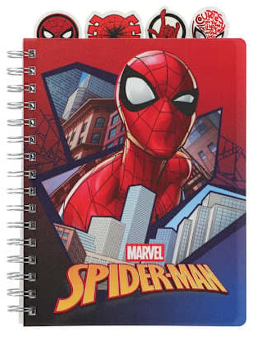 Marvel Spiderman "Movie " Spiral 96-Sheet Notebook Tab Journal