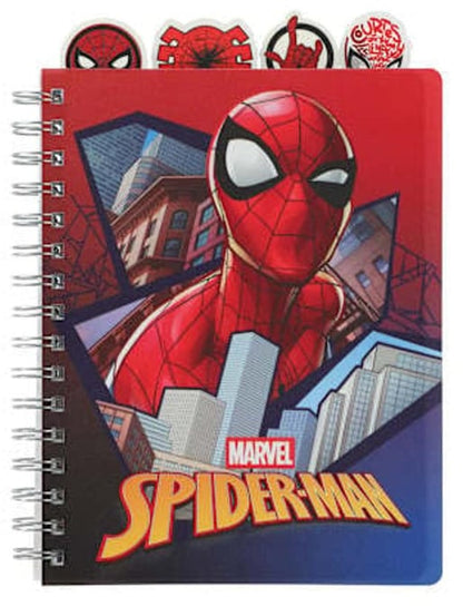 Marvel Spiderman "Movie " Spiral 96-Sheet Notebook Tab Journal