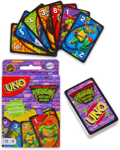 UNO Video Game Cards 3-Pack Bundle with Minecraft, Super Mario and Teenage Mutant Ninja Turtles