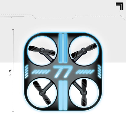 SHARPER IMAGE Lumo Stunt Remote Control LED Glow Drone