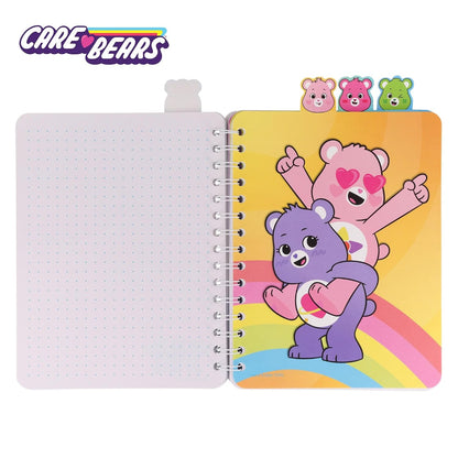 Inkology Care Bears: Unlock The Magic Care-A-Lot Club 4-Tab Spiral Notebook With 160 Dotted Sheets | 6 x 9 Inches