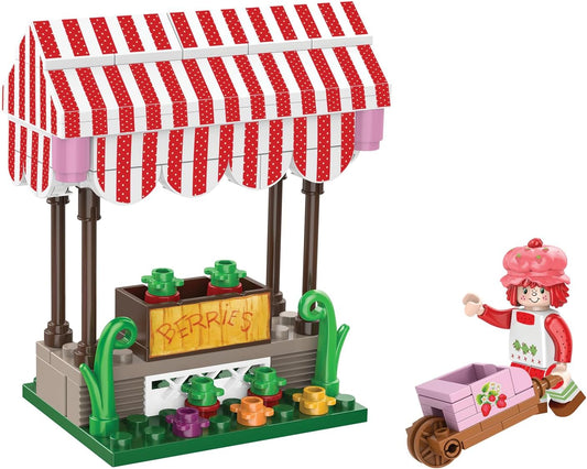 Strawberry Shortcake Produce Stand Build Set & Figure - 123 pieces