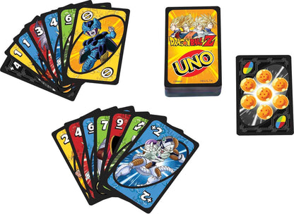 Mattel Games UNO Dragon Ball Z Card Game Japanese Manga Theme