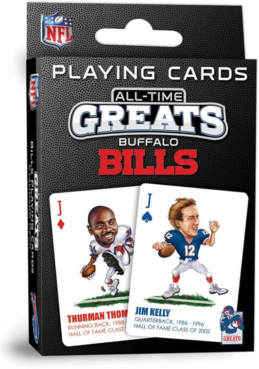 MasterPieces Officially Licensed NFL Buffalo Bills All-Time Greats Playing Cards