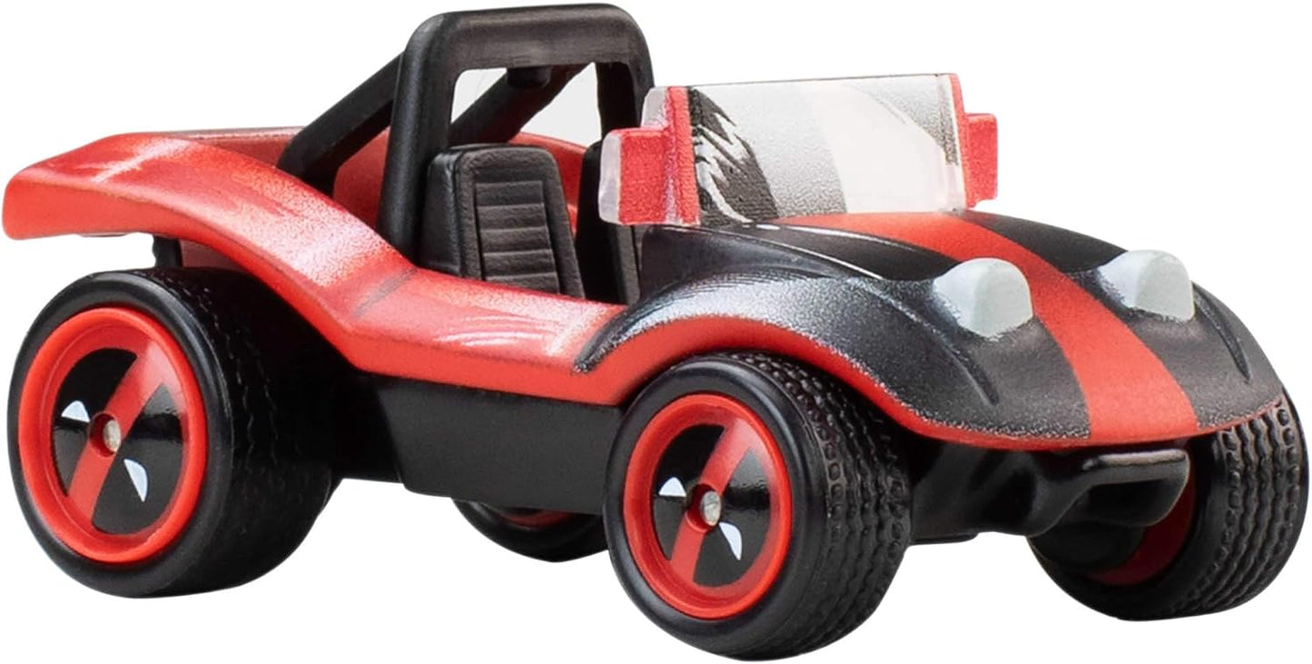 Mattel Hot Wheels 1:64 Scale Premium Pop Culture Spider Mobile Deadpool Buggy Die-Cast Vehicle