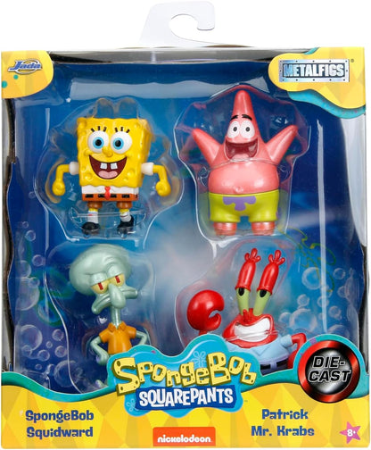 Jada Spongebob Squarepants 2.5" 4-Pack Die-Cast Figures