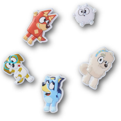Crocs Jibbitz Bluey Character 5-Pack Shoe Charms | Jibbitz for Crocs
