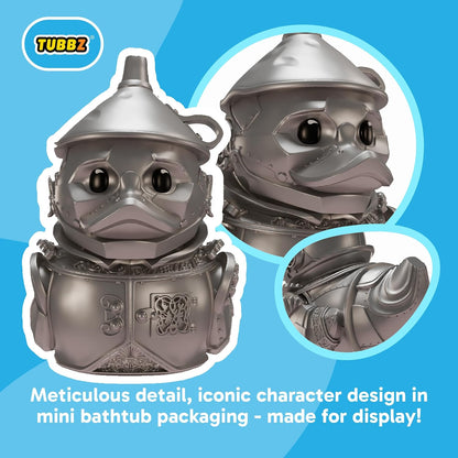 TUBBZ Mini: Wicked for Good - 2-inch Tin Man Cosplaying Rubber Duck Vinyl Figure, Wicked Official Collectible