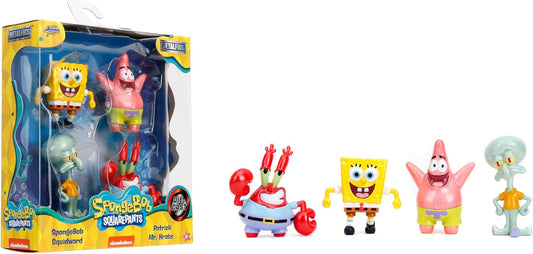 Jada Spongebob Squarepants 2.5" 4-Pack Die-Cast Figures