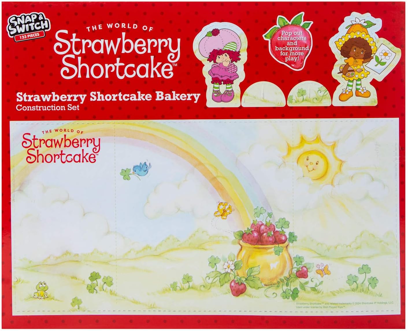 Strawberry Shortcake Produce Stand Build Set & Figure - 123 pieces