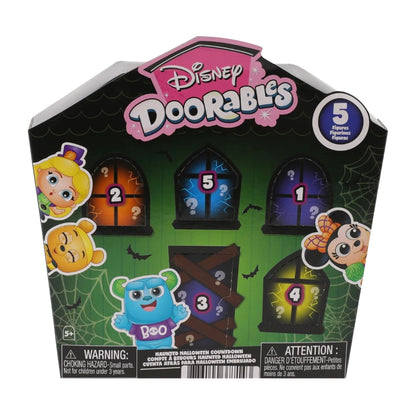 Disney Doorables Haunted Halloween Countdown Blind Box, 5 Mystery Figures