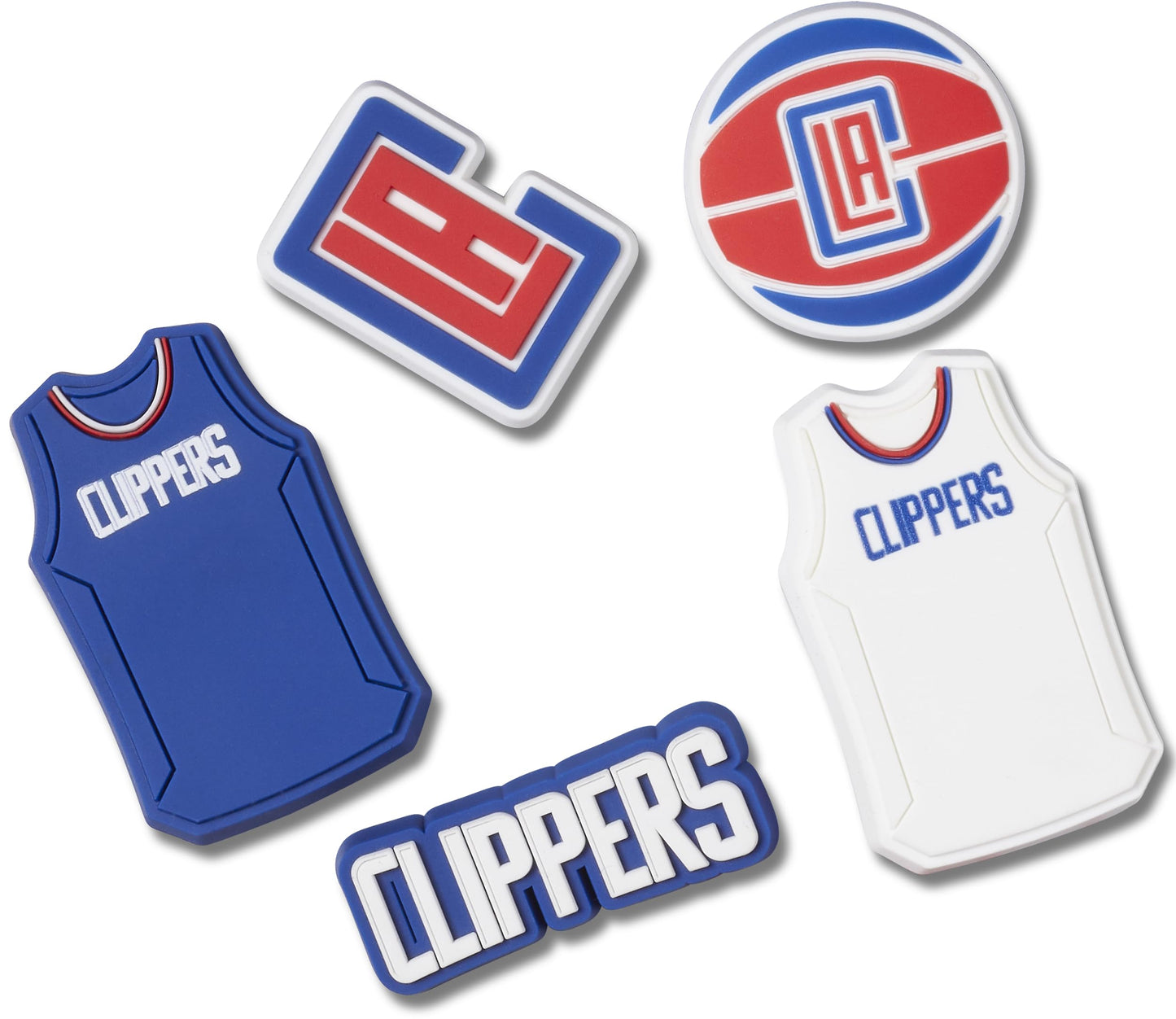Crocs Jibbitz NBA Los Angeles Clippers 5-Pack Shoe Charms | Jibbitz for Crocs