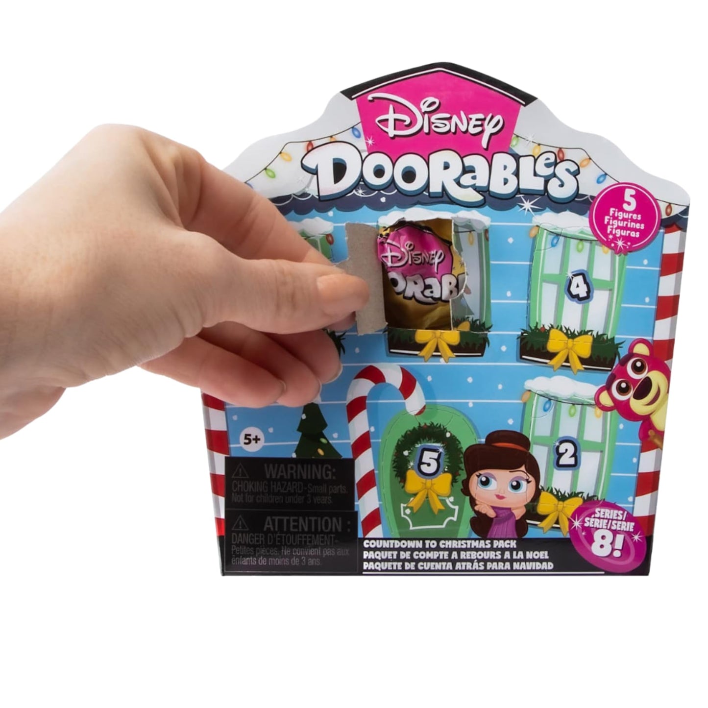 Disney Doorables Series 8 Christmas Countdown Pack, 5 Mystery Figures