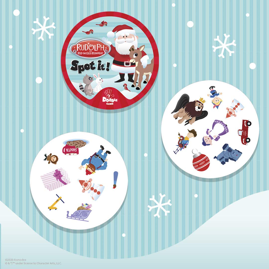 USAOPOLY Spot It! Rudolph The Red-Nosed Reindeer Game