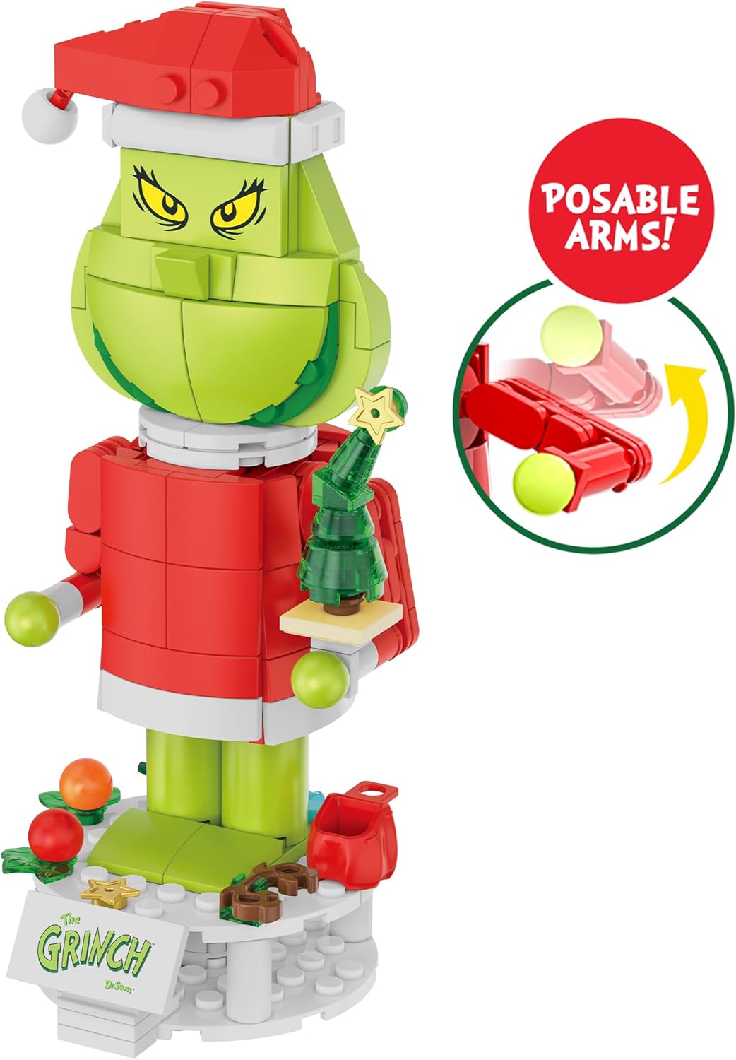 Brickcraft The Grinch Dr. Seuss Nutcracker Building Blocks Set, 208 pieces